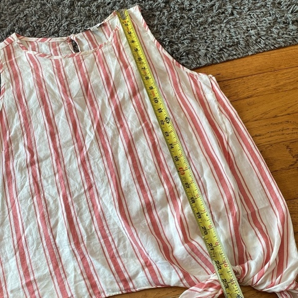 Madewell Side-Tie Tank in Marcia Stripe Size Medium - Picture 7 of 12